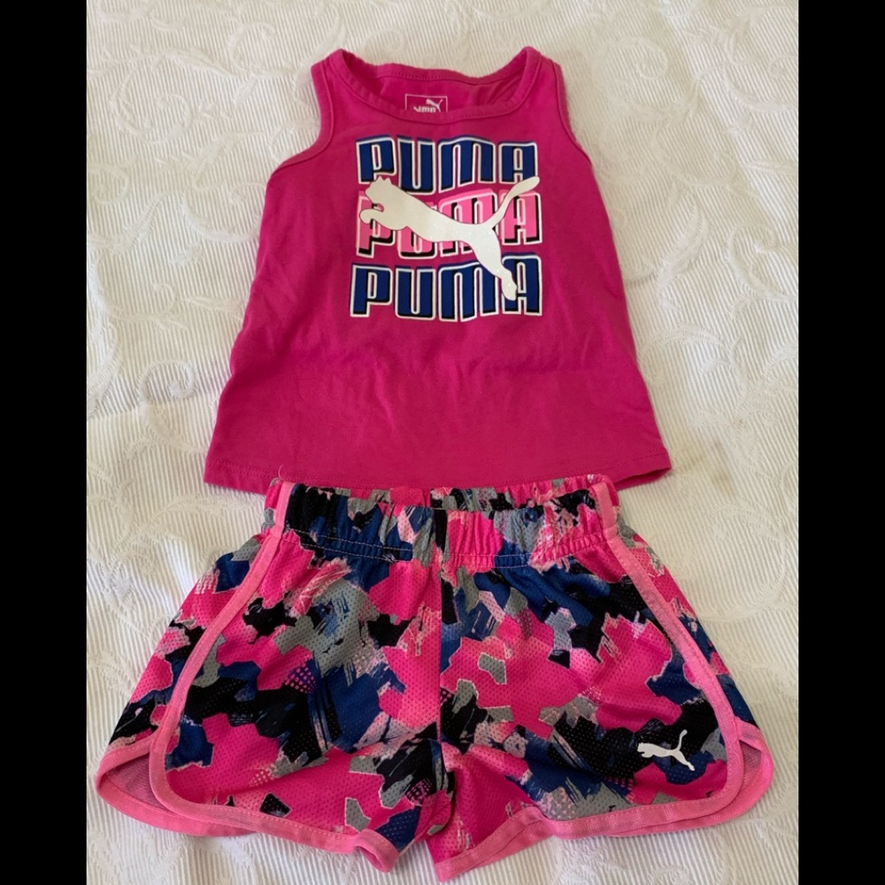 Girls Puma Tank Top Set Size 2T
